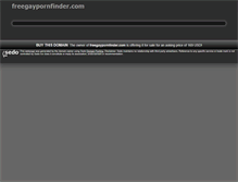 Tablet Screenshot of freegaypornfinder.com